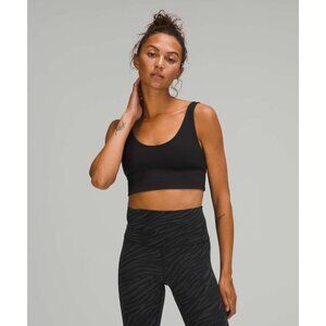 Lululemon women's 4 Align reversible bra light support A/B cups black tigre camo